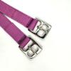 Equine Smile ES5012 Nylon Stirrup Leathers, Blackberry, 135 cm view 2