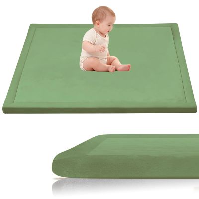 Stqyeiw 3 cm Thick Baby Play Mat, Grass Green, 100 x 200 cm