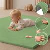 Stqyeiw 3 cm Thick Baby Play Mat, Grass Green, 100 x 200 cm view 2