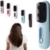Go Brush Pro Cordless Hair Straightening Brush, 2026 Anti-Scald Straightener, Portable Mini Heated Comb for Hair Styling, Rechargeable Heated Brush for Travel and Daily Use (Blue) view 1