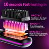 Go Brush Pro Cordless Hair Straightening Brush, 2026 Anti-Scald Straightener, Portable Mini Heated Comb for Hair Styling, Rechargeable Heated Brush for Travel and Daily Use (Blue) view 2