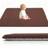 Thick Brown Coral Velvet Baby and Kids' Rug, Non-Slip Play Mat, 40 x 80 cm view 1