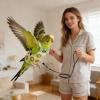 Bird Diaper for Pets | Comfortable Parrot Suit with Flight Training Rope view 2