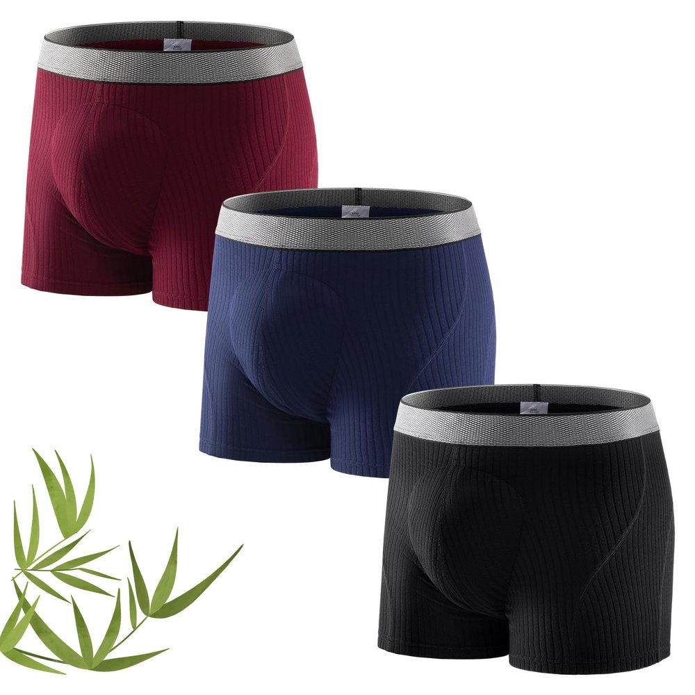 Carer 3-Pack Men's Bamboo Incontinence Pants, 160 mL Absorption Capacity
