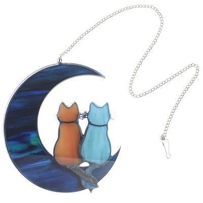 SUPVOX Acrylic Moon Cat Hanging Decoration