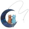 SUPVOX Acrylic Moon Cat Hanging Decoration view 1