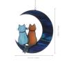 SUPVOX Acrylic Moon Cat Hanging Decoration view 2