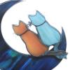 SUPVOX Acrylic Moon Cat Hanging Decoration view 3