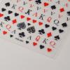 Ruispeed 5D Black and Red Playing Card Nail Art Stickers view 3