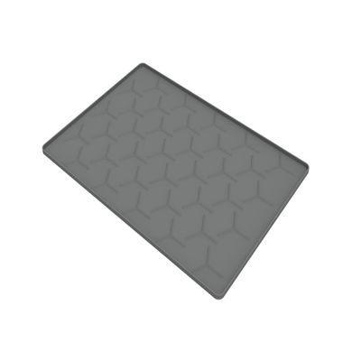 Silicone Feeding Mat for Dogs and Cats, Light Gray
