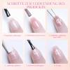 Ruispeed Pink Heart Nail Stickers, 5D Gold Stars with Bow Design view 4