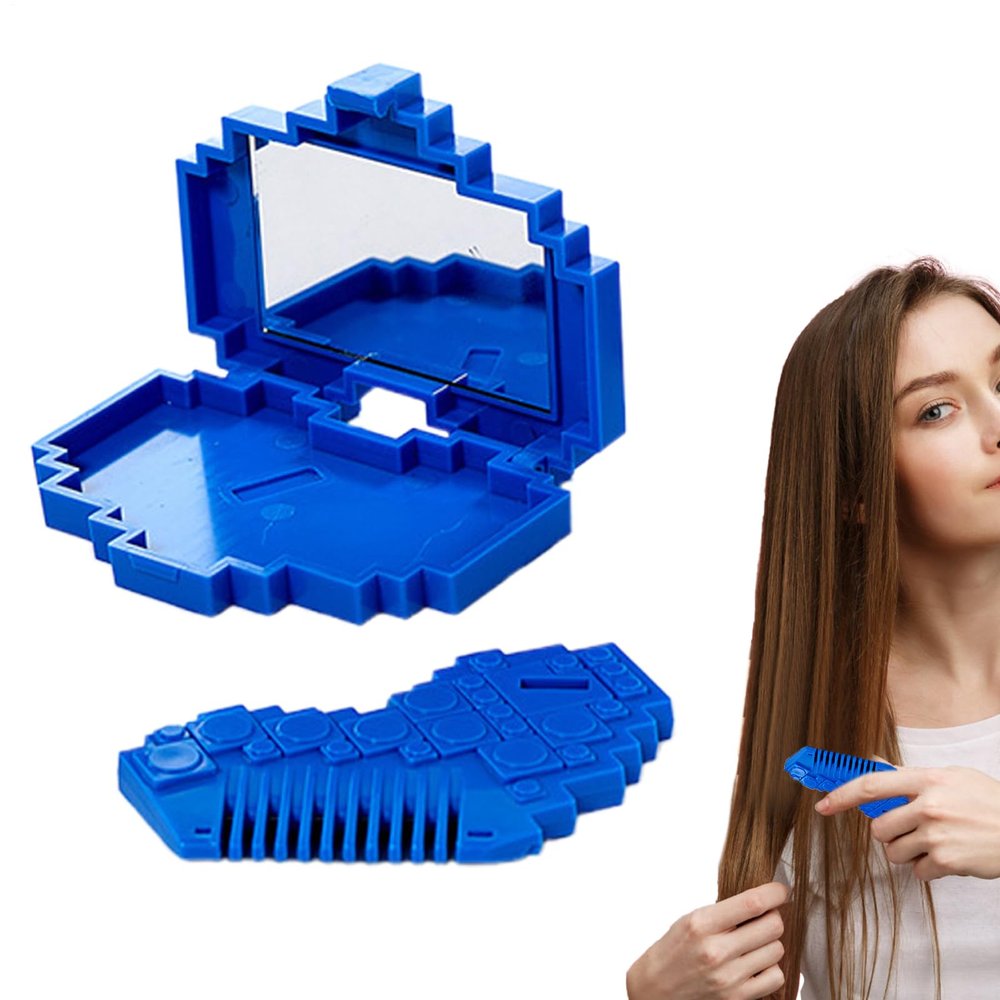 Split End Trimmer for Women, Bangs Scissors with Brush and Mirror