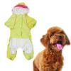 Raincoat for Shedding Dogs, One-Piece Hooded Pet Raincoat, Thick Acrylic, Buckle, 6 Sizes (M) view 1
