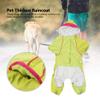 Raincoat for Shedding Dogs, One-Piece Hooded Pet Raincoat, Thick Acrylic, Buckle, 6 Sizes (M) view 4