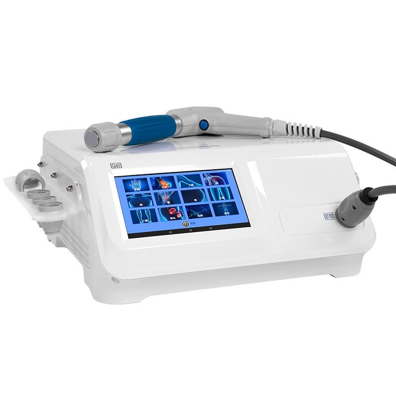Shock Wave Therapy Device for Heel Spurs, Pneumatic Physiotherapy Device with Color Touchscreen for ED Treatment