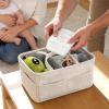 Diaper Organizer and Storage Basket, Large Corduroy Storage Bag view 4