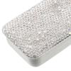 VALICLUD Rhinestone Toothpick Holder with Sliding Lid, Compact Metal Floss Case view 3