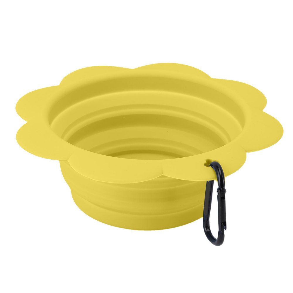 Collapsible Silicone Food Bowl for Dogs and Cats, Portable Travel Bowl