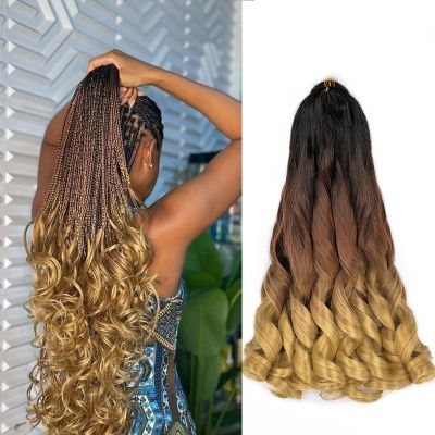 French Curls Braiding Hair C14# Loose Wavy Bouncy Curly Braiding Hair