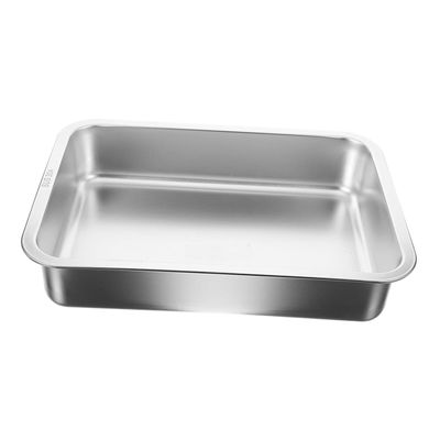 GALPADA Open Metal Cat Litter Box, S, 40 x 30 x 7 cm, Large Capacity, Durable, Easy to Clean, for Kittens and Small Cats