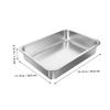 GALPADA Open Metal Cat Litter Box, S, 40 x 30 x 7 cm, Large Capacity, Durable, Easy to Clean, for Kittens and Small Cats view 2