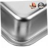 GALPADA Open Metal Cat Litter Box, S, 40 x 30 x 7 cm, Large Capacity, Durable, Easy to Clean, for Kittens and Small Cats view 4