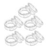 WEKAMOS Silicone Finger Protection Rings for Hair Cutting and Pet Grooming - 10 Pack White view 1