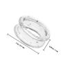 WEKAMOS Silicone Finger Protection Rings for Hair Cutting and Pet Grooming - 10 Pack White view 2