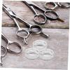 WEKAMOS Silicone Finger Protection Rings for Hair Cutting and Pet Grooming - 10 Pack White view 4