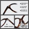 FOSDICK 2-Pack Blue Light Blocking Glasses, Vintage Oval, Non-Prescription, Photochromic view 2