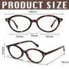 FOSDICK 2-Pack Blue Light Blocking Glasses, Vintage Oval, Non-Prescription, Photochromic view 4