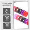 ARTIBETTER 12-Piece Silicone Scissor Finger Rings for Hairdressing and Pet Grooming Scissors view 4