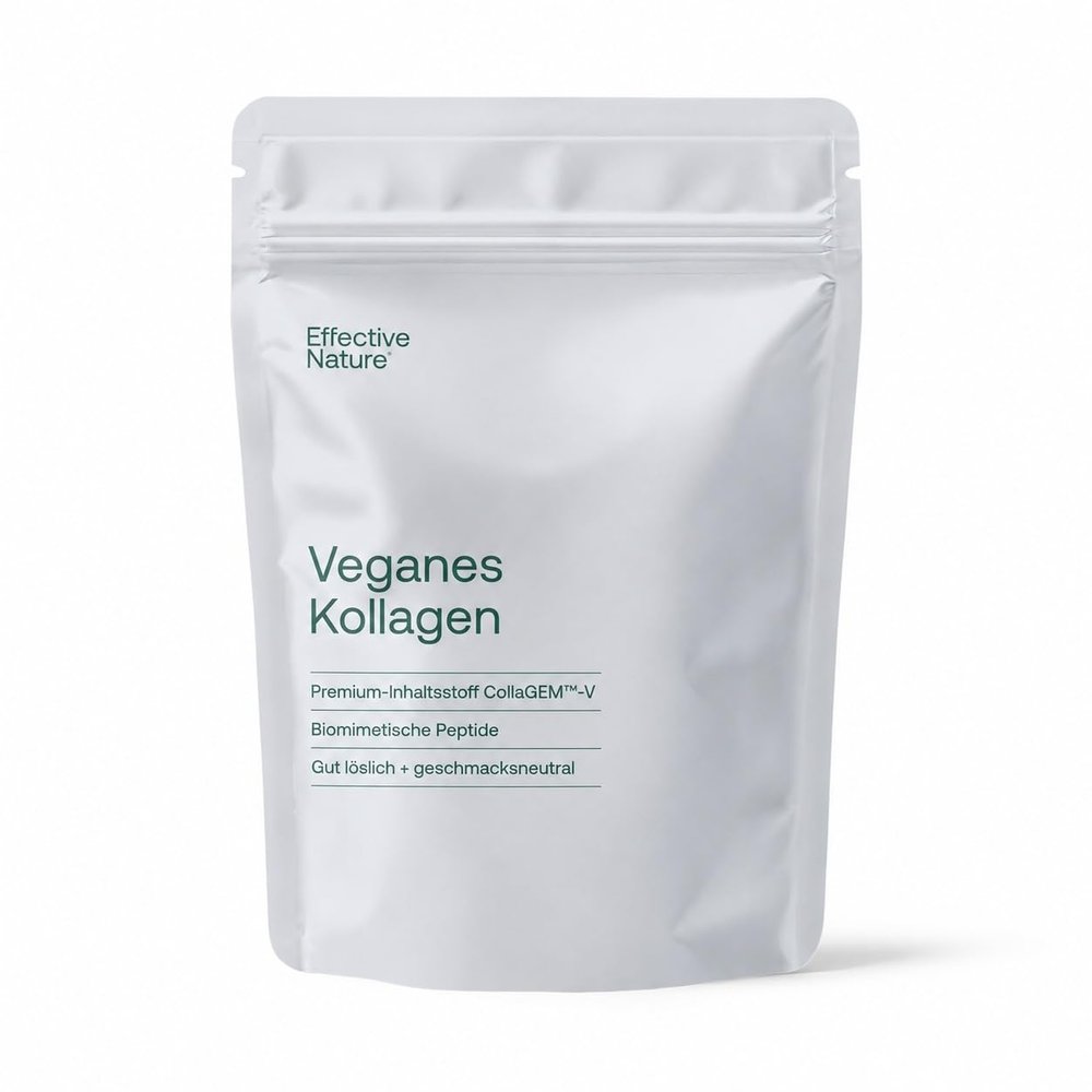 Effective Nature Vegan Collagen Powder with CollaGEM-V, Rice & Pea, Neutral Flavor, 150 g