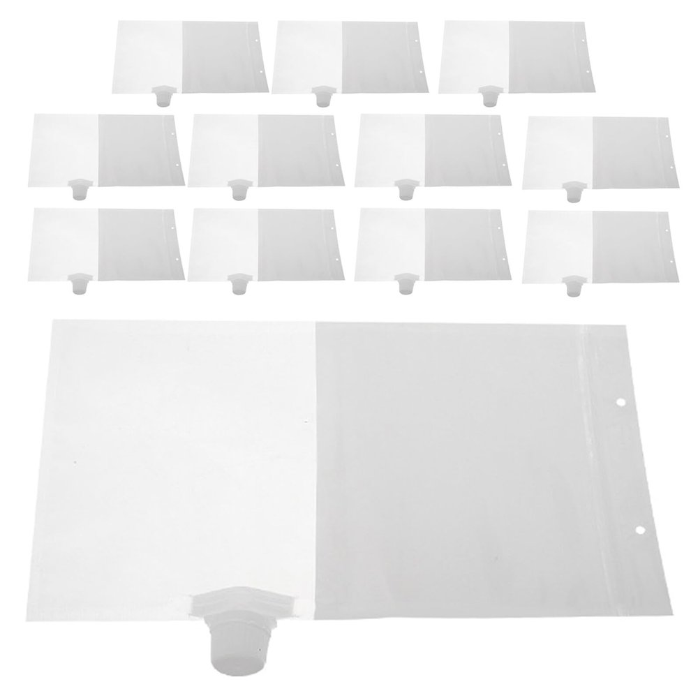 12 Reusable Hanging Dehumidifier Bags, Plastic, White