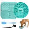 Dog Lick Mat & Silicone Slow Feeder Bowl Set view 1