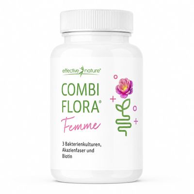 Effective Nature Combi Flora Femme, Lactic Acid Bacteria for Women, Vegan