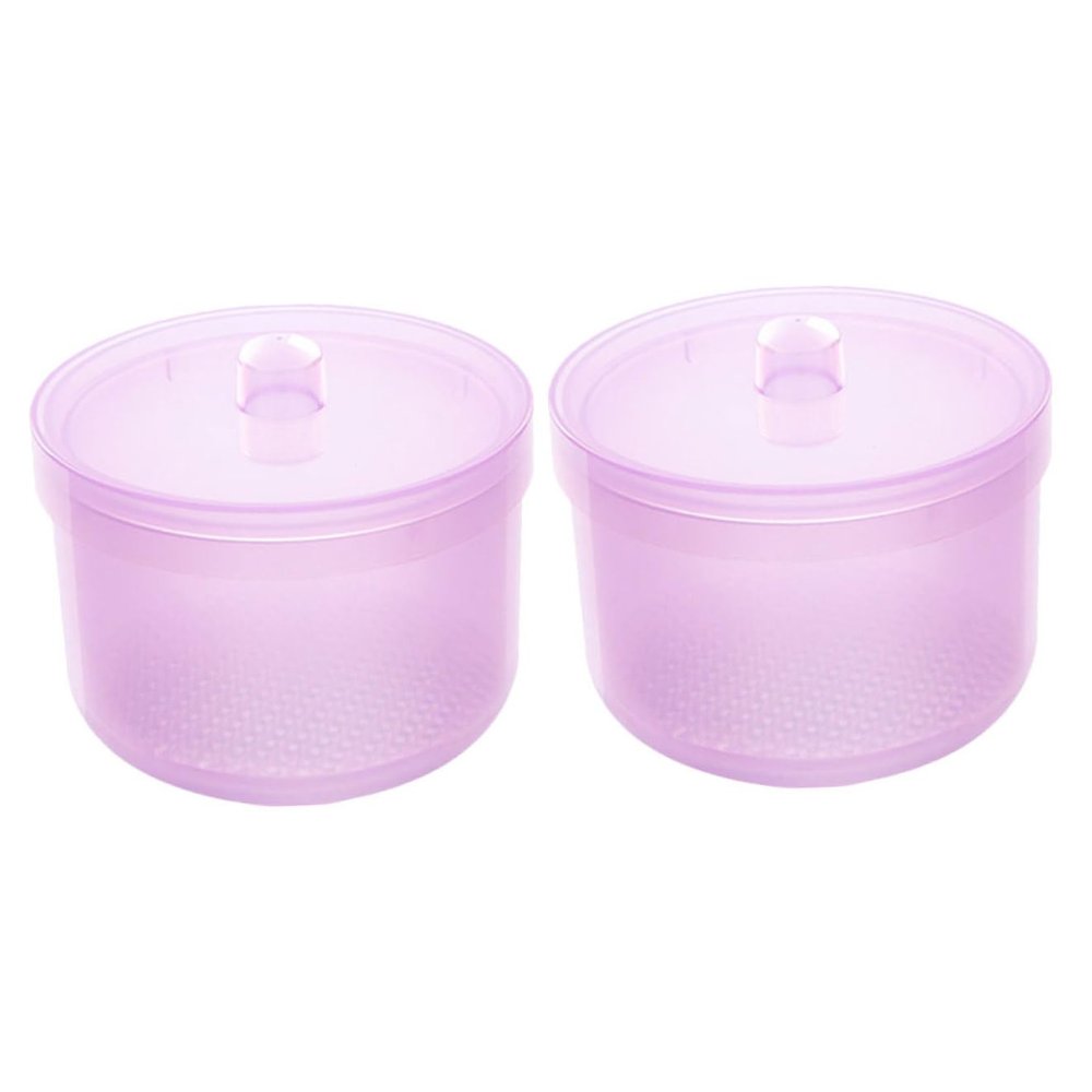 Disinfection Cups with Sieves, 2-Piece Plastic Set for Nail Salons