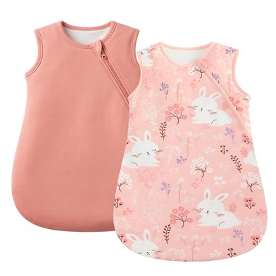 WYTbaby 2-Pack Baby Sleep Sack, 1.5 TOG, 100% Cotton, 12–18 Months