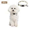 Kitten Collar with Metal Bell, Construction Vehicle Print, White, 2-Pack view 2
