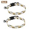 Kitten Collar with Metal Bell, Construction Vehicle Print, White, 2-Pack view 3