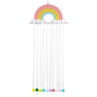 Luxshiny Rainbow Hair Clip Wall Organizer for Girls