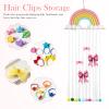 Luxshiny Rainbow Hair Clip Wall Organizer for Girls view 3