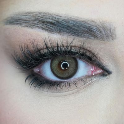 Venus Brown Contact Lenses - 0.00 Diopters - Soft Yearly Lenses - 1 Pair - 14.2 mm - Caramel