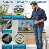 Aquarium Gravel Vacuum with 5 Attachments, Pump and Hose Valve for Water Changes view 4