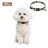 2-Pack Puppy Collars with Bells, Adjustable Length 10.6–17.1 in, Black view 2