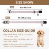 Adjustable Dog Collar for Small Dogs, Gingham Hearts, Bell Collar, 26.9 cm to 43.4 cm, Pink, 2 Pack view 4