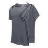 Generic Men's Back- and Shoulder-Recovery Shirt, Short Sleeve, Fully Open Side Buttons, Dialysis Clothing (GY2, XL) view 4