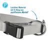 Petlando Basic Comfort Wide Dog Collar, Silver, XL view 2
