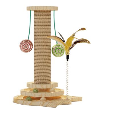 Cat Scratching Post - Vertical Climbing Scratch Column with Stable Base