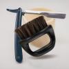 2-Piece Black ABS Beard Cleaning Brush Set for Removing Loose Hair view 4